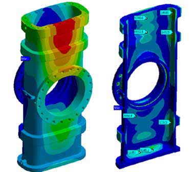 Design Optimization of Gate Valve Body for High Pressure Fluid Flow Applications through FEA