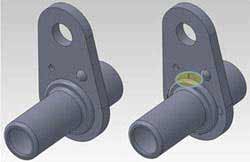 Frictional Grip between Pipe and Bracket for Engine Oil Line